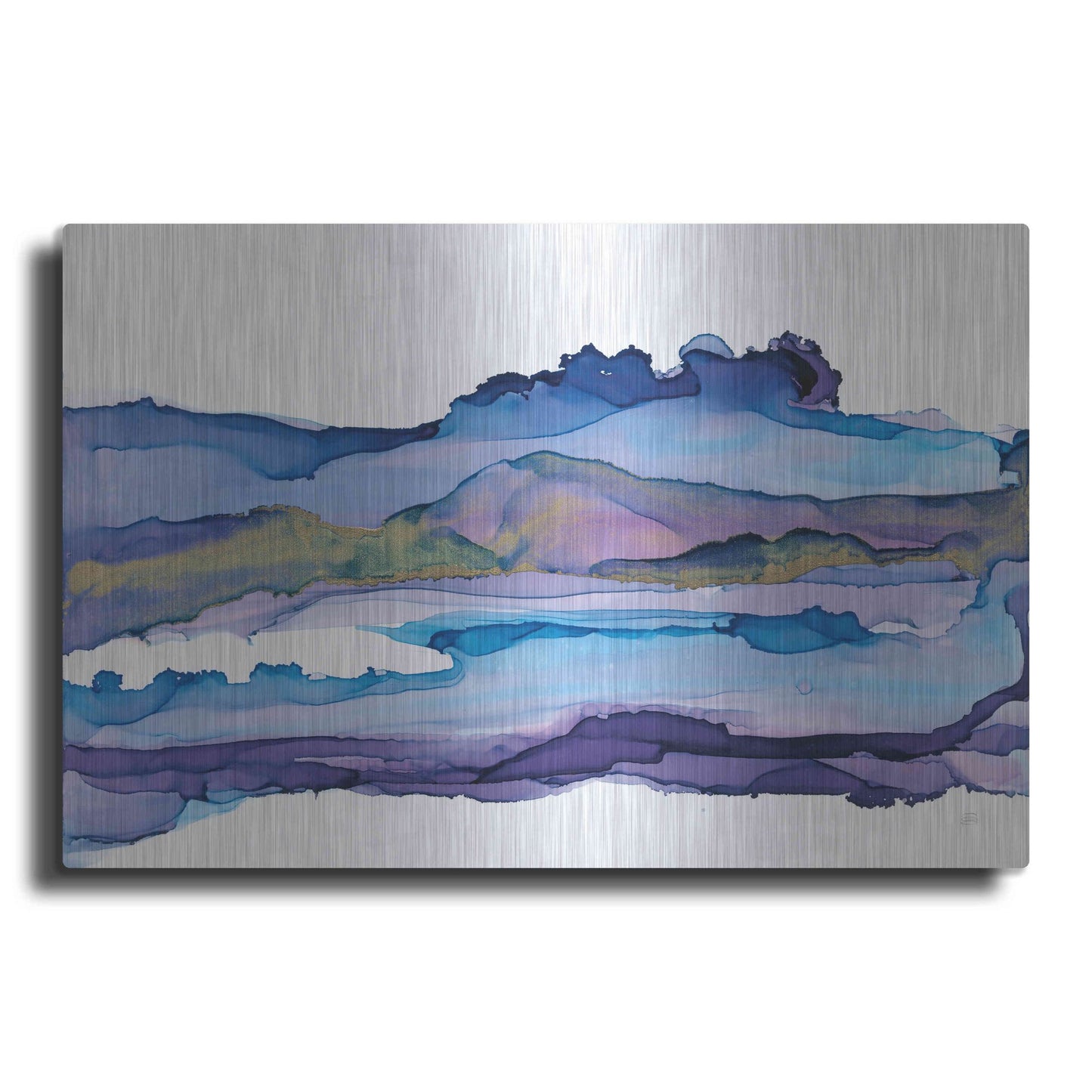 Luxe Metal Art 'Coastal Ink II' by Chris Paschke, Metal Wall Art