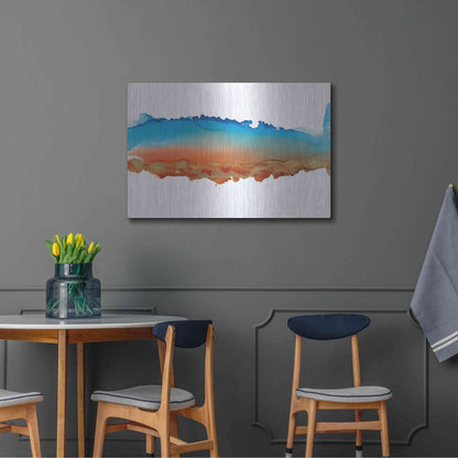 Luxe Metal Art 'Coastal Ink VII' by Chris Paschke, Metal Wall Art,36x24