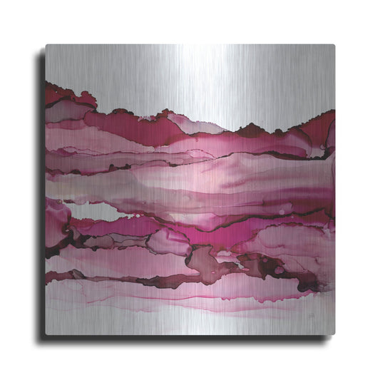 Luxe Metal Art 'Pinkscape II' by Chris Paschke, Metal Wall Art