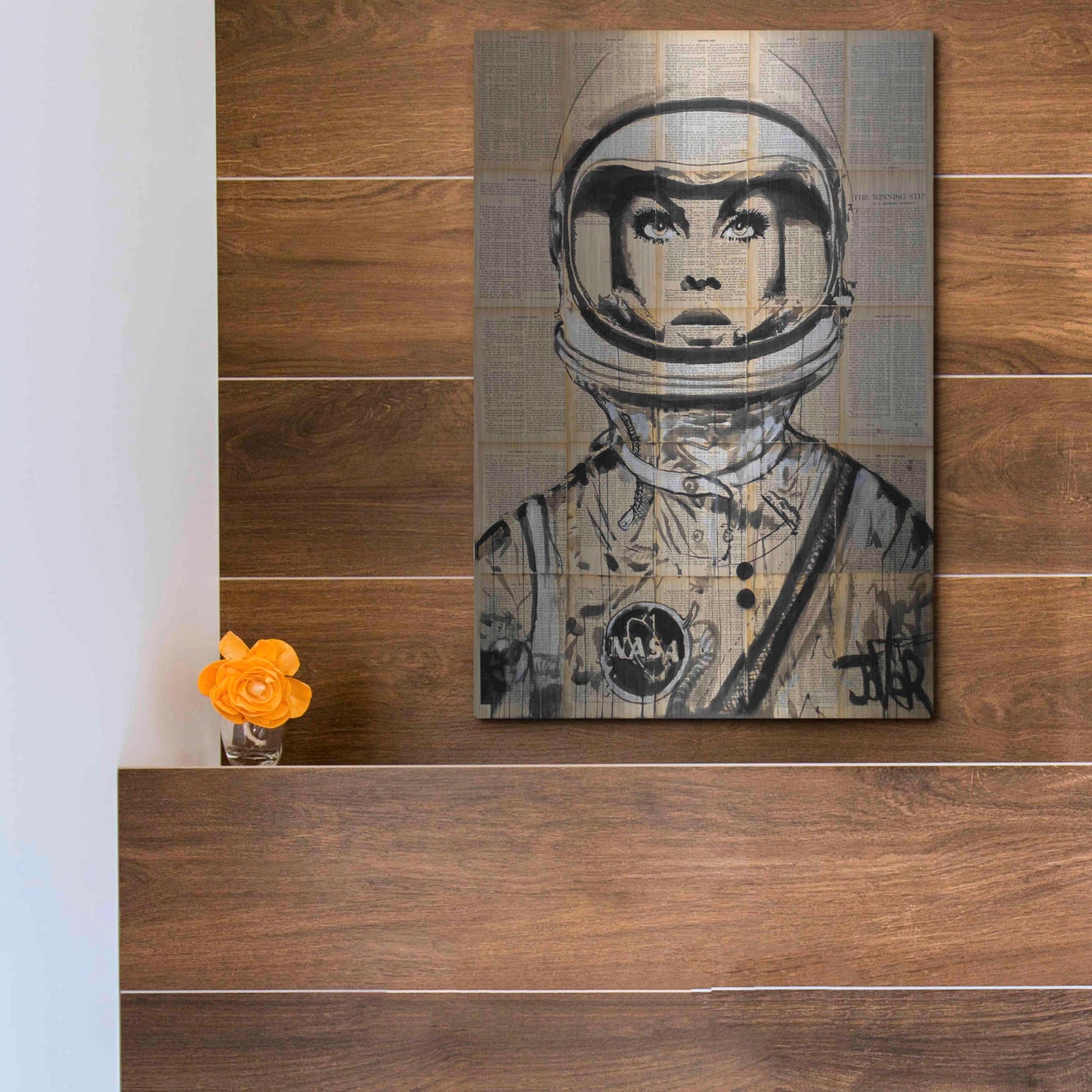 Luxe Metal Art 'Orbit' by Loui Jover, Metal Wall Art,12x16