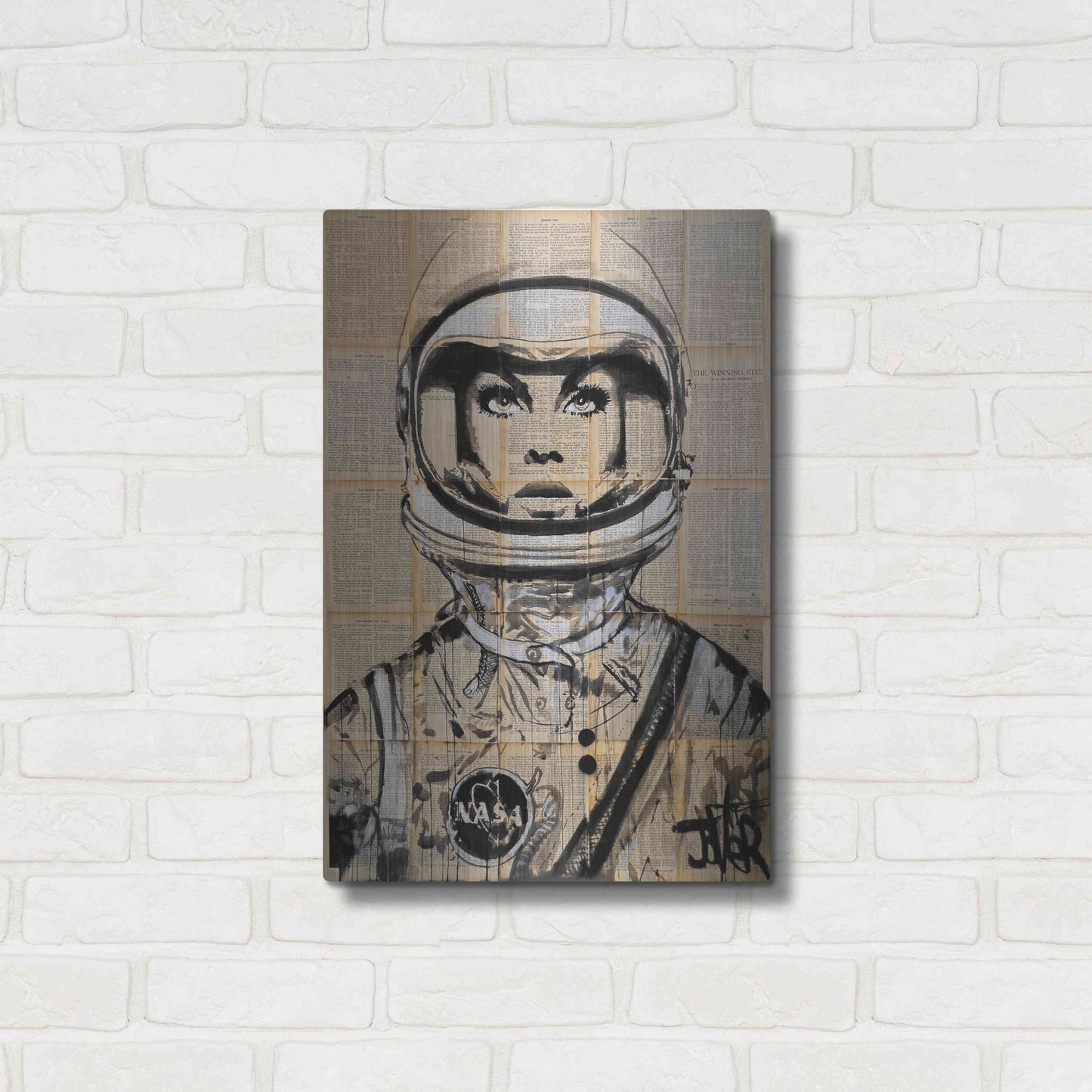 Luxe Metal Art 'Orbit' by Loui Jover, Metal Wall Art,16x24