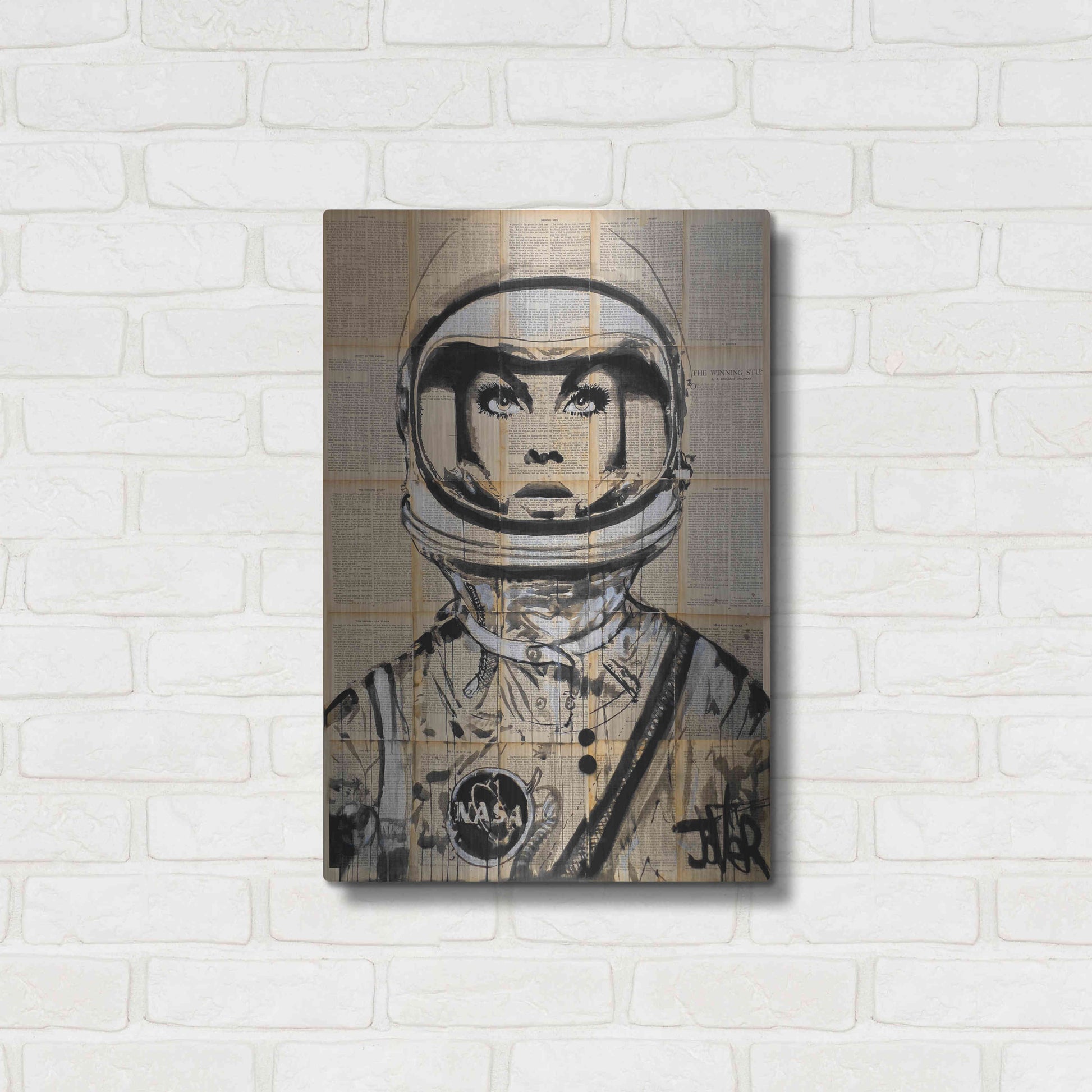 Luxe Metal Art 'Orbit' by Loui Jover, Metal Wall Art,16x24