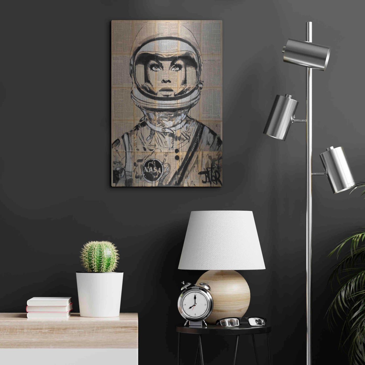 Luxe Metal Art 'Orbit' by Loui Jover, Metal Wall Art,16x24