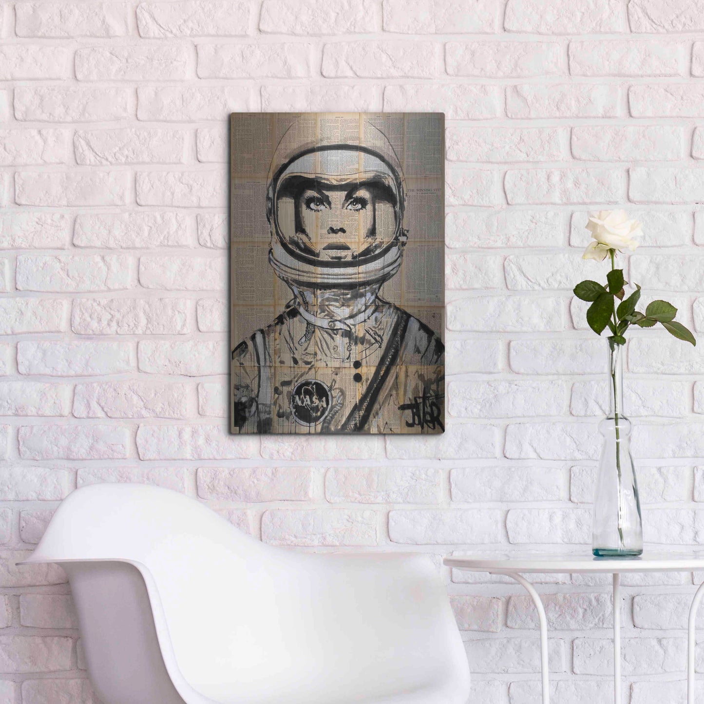 Luxe Metal Art 'Orbit' by Loui Jover, Metal Wall Art,16x24