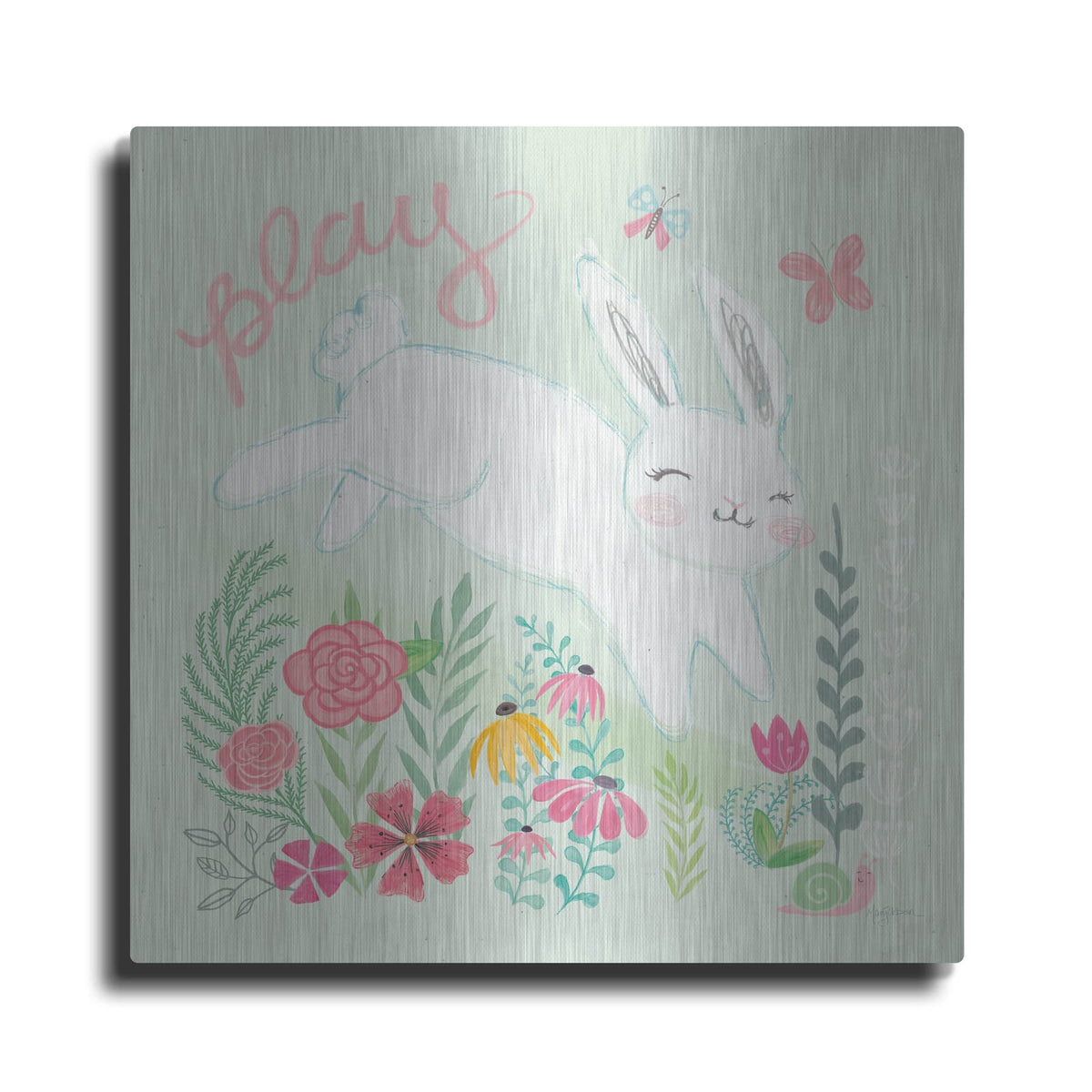 'Garden Friends I' by Mary Urban – Metal Wall Art