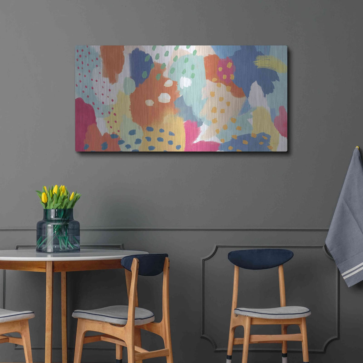 'Bright Life II' by Mary Urban – Metal Wall Art, 48x24 room view