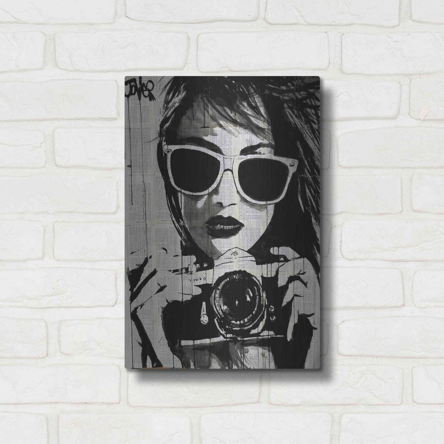 Luxe Metal Art 'Shoot' by Loui Jover, Metal Wall Art,12x16