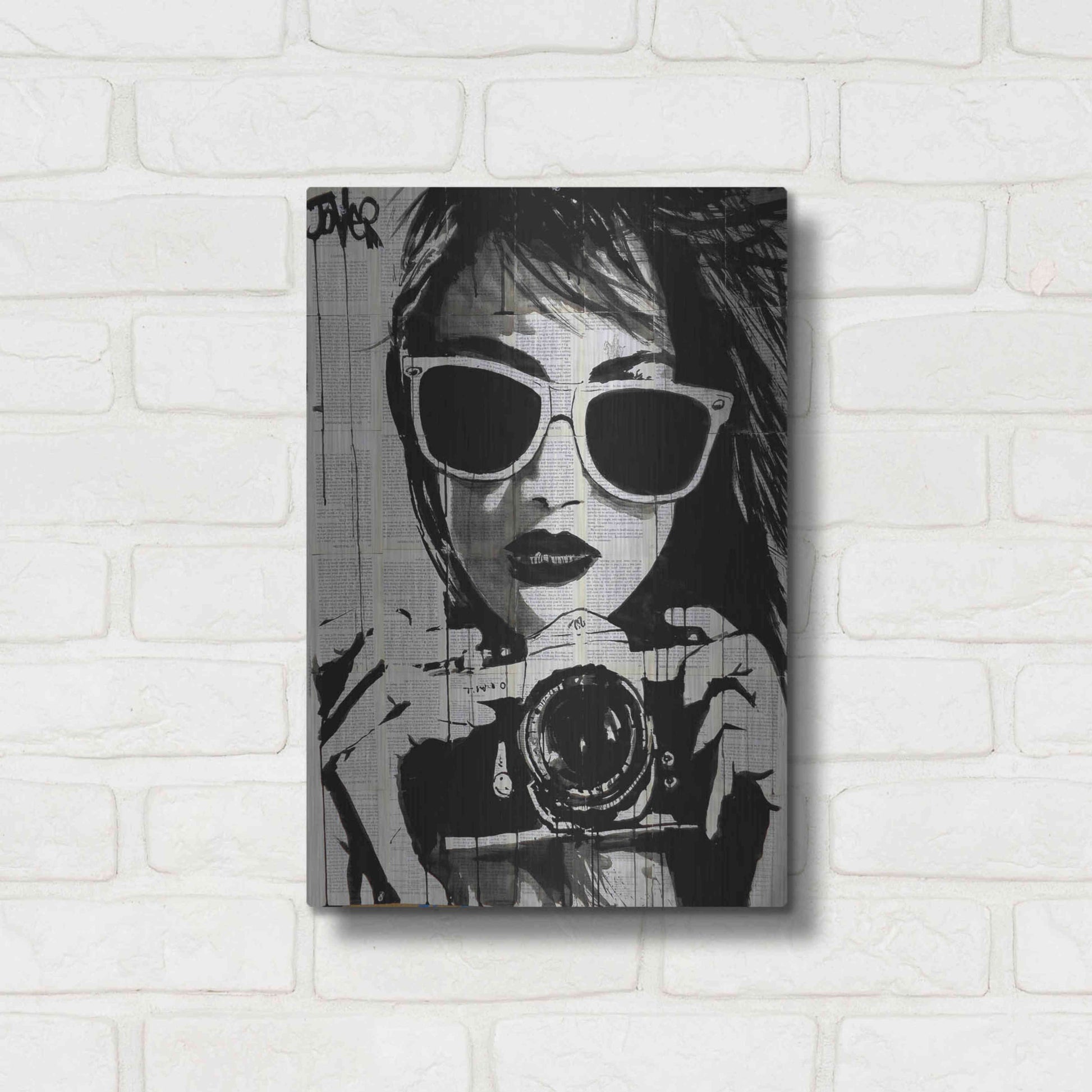 Luxe Metal Art 'Shoot' by Loui Jover, Metal Wall Art,12x16