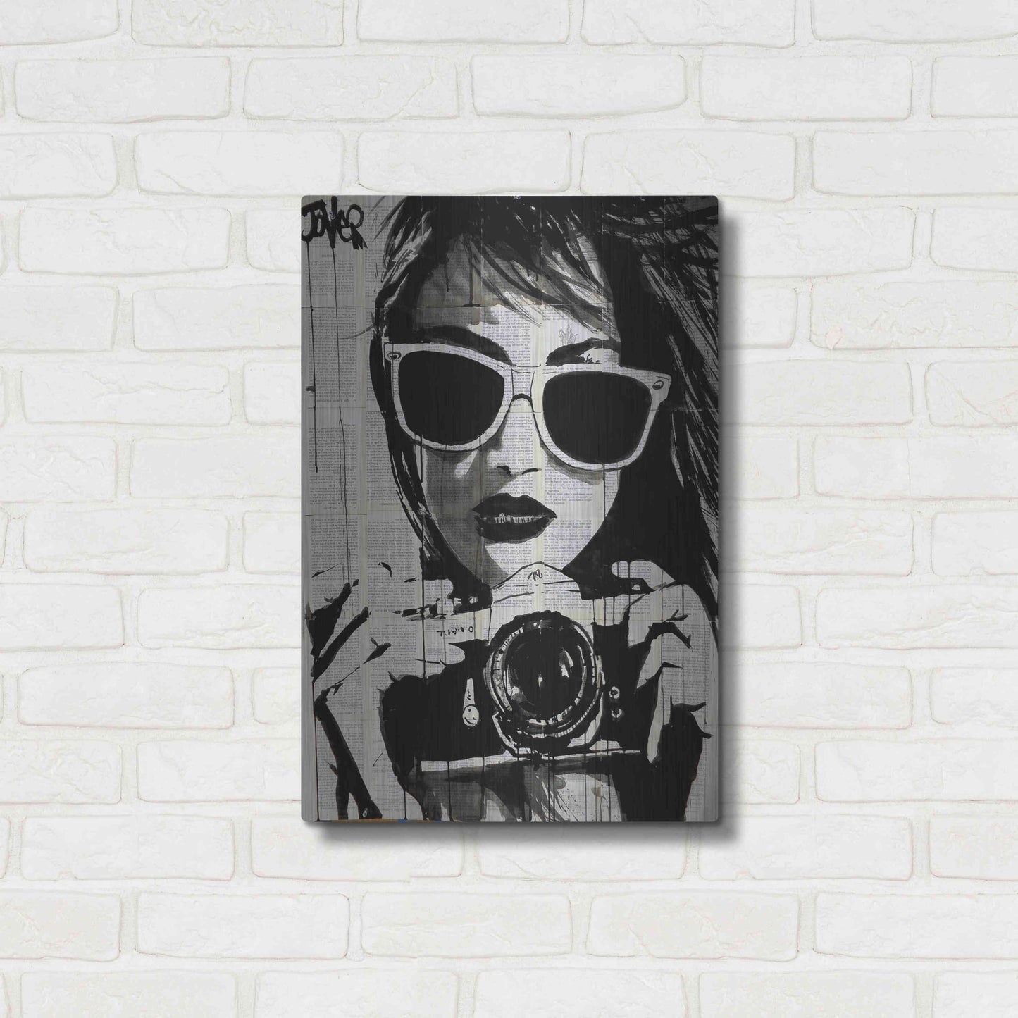 Luxe Metal Art 'Shoot' by Loui Jover, Metal Wall Art,16x24