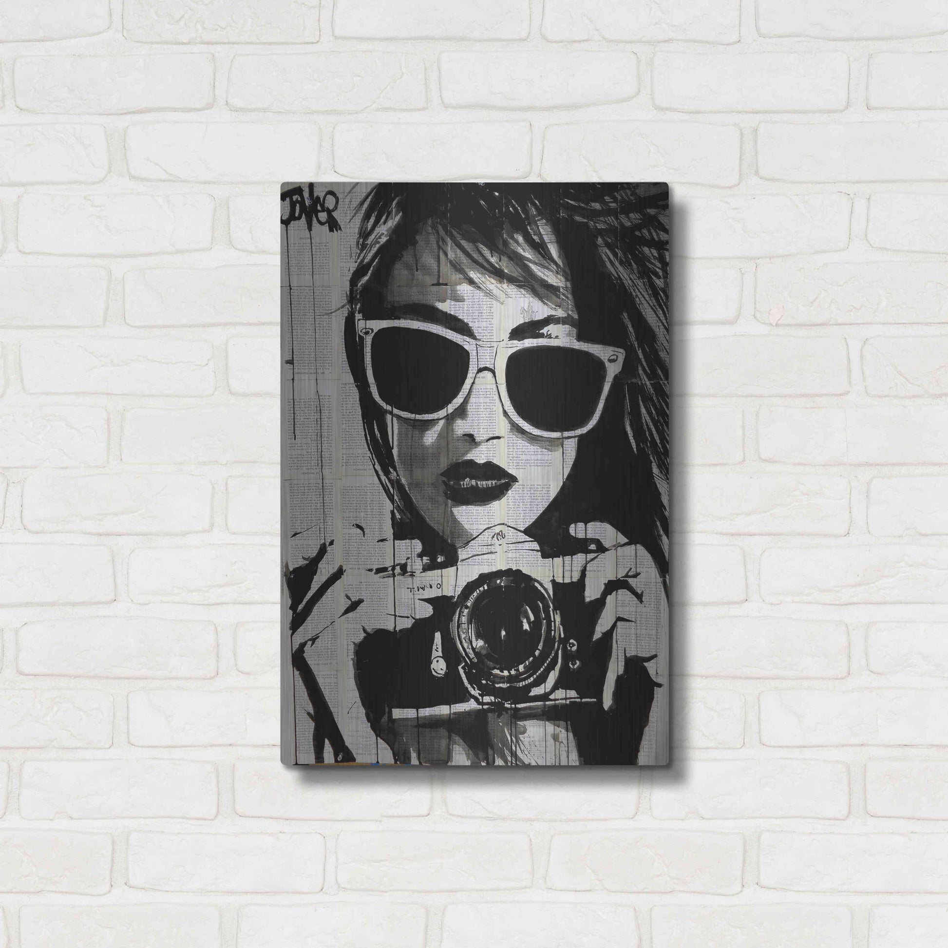 Luxe Metal Art 'Shoot' by Loui Jover, Metal Wall Art,16x24