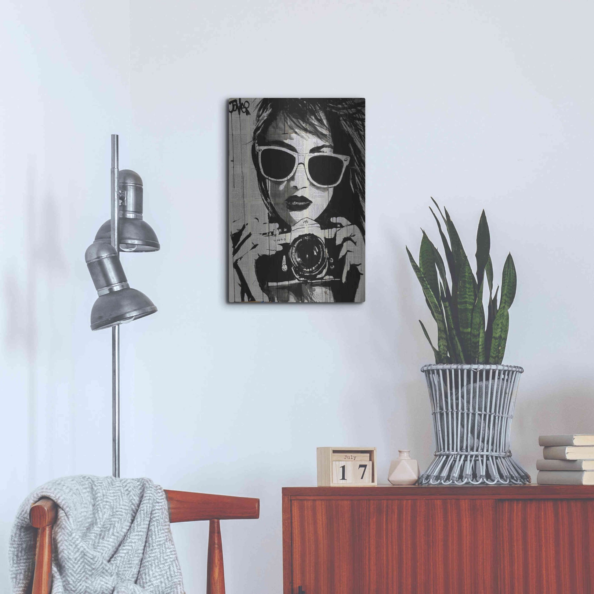 Luxe Metal Art 'Shoot' by Loui Jover, Metal Wall Art,16x24