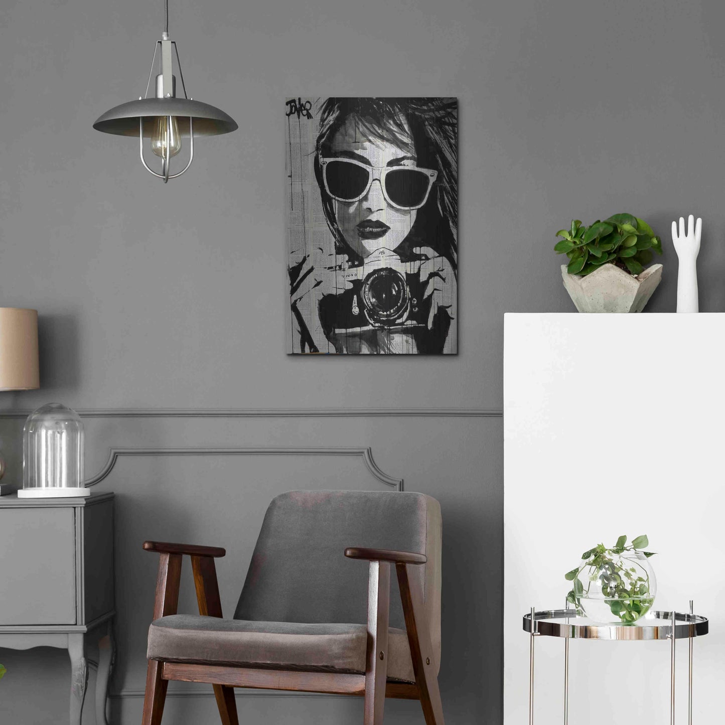 Luxe Metal Art 'Shoot' by Loui Jover, Metal Wall Art,16x24