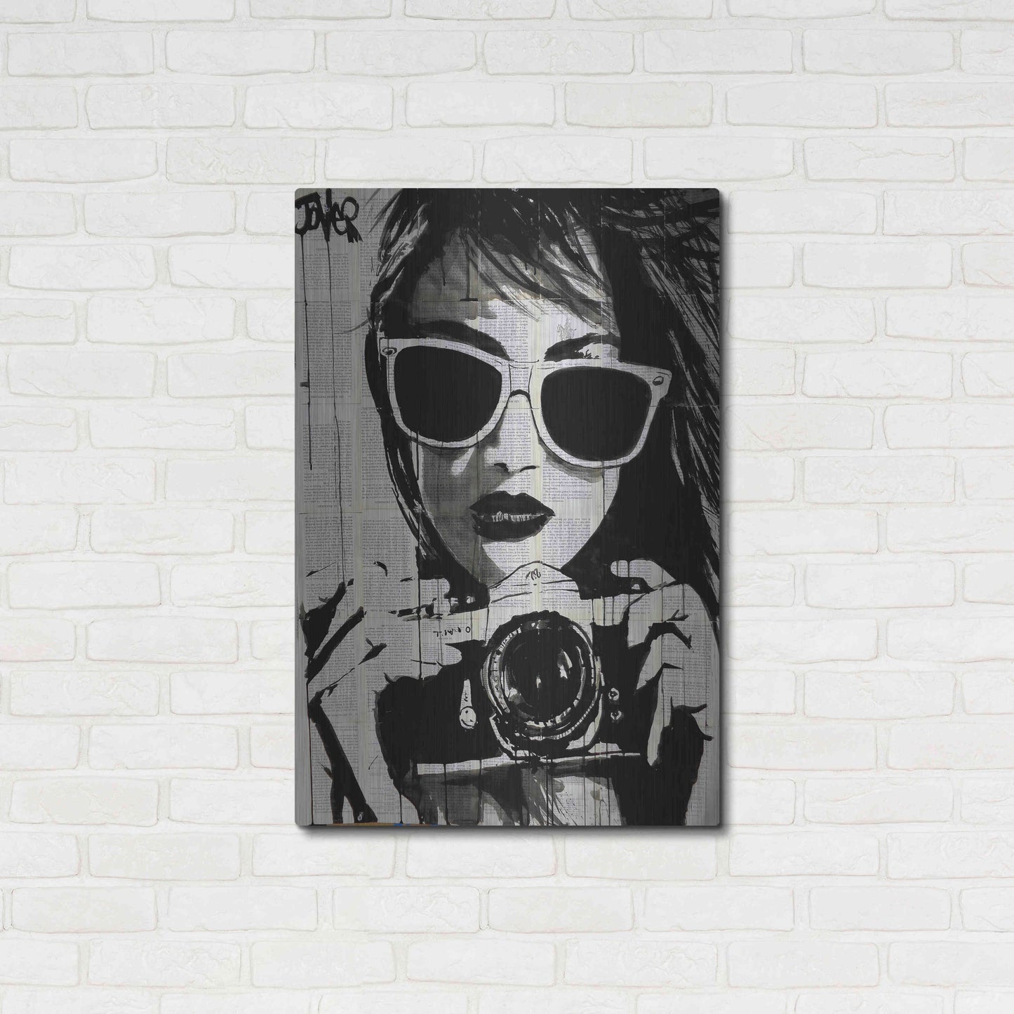 Luxe Metal Art 'Shoot' by Loui Jover, Metal Wall Art,24x36