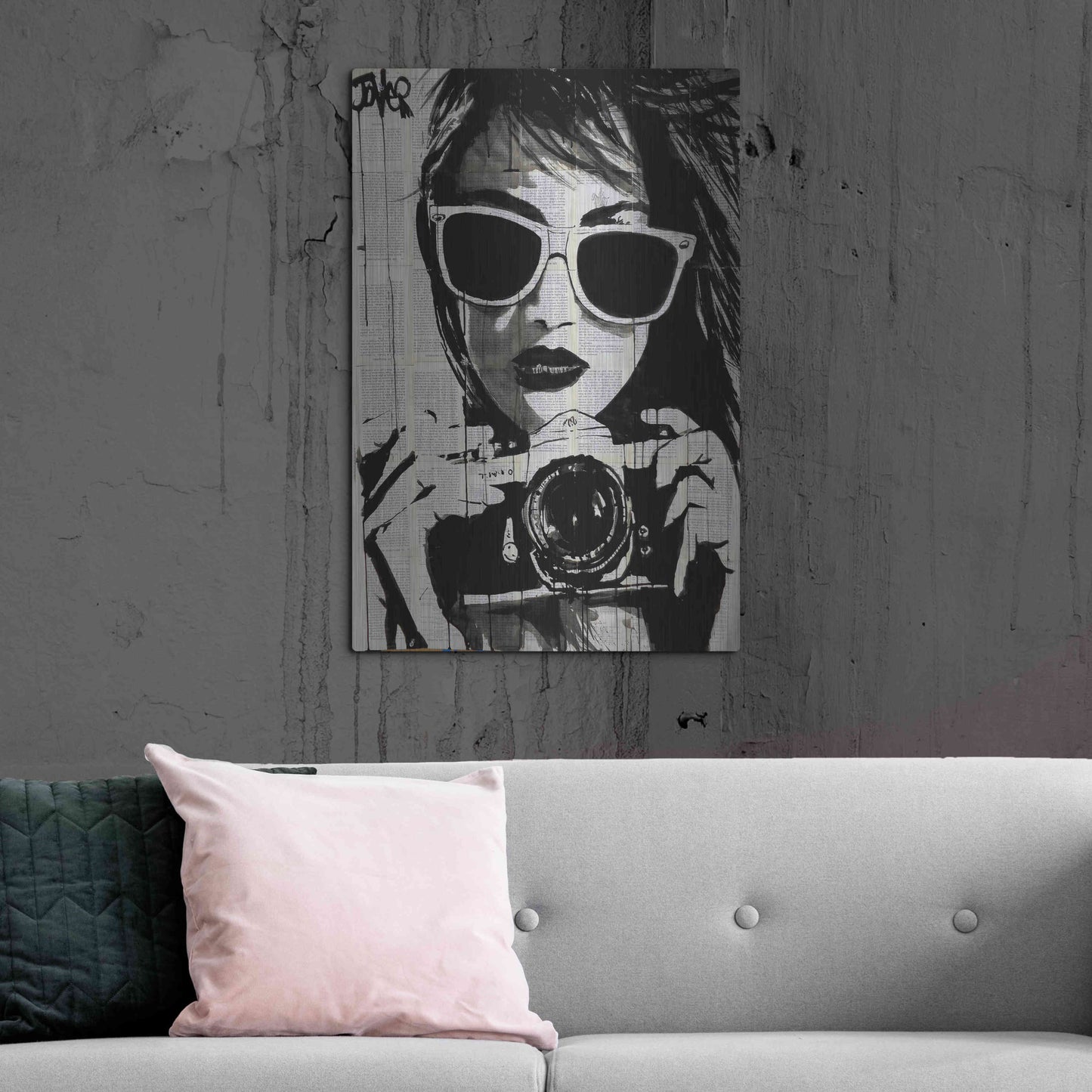Luxe Metal Art 'Shoot' by Loui Jover, Metal Wall Art,24x36