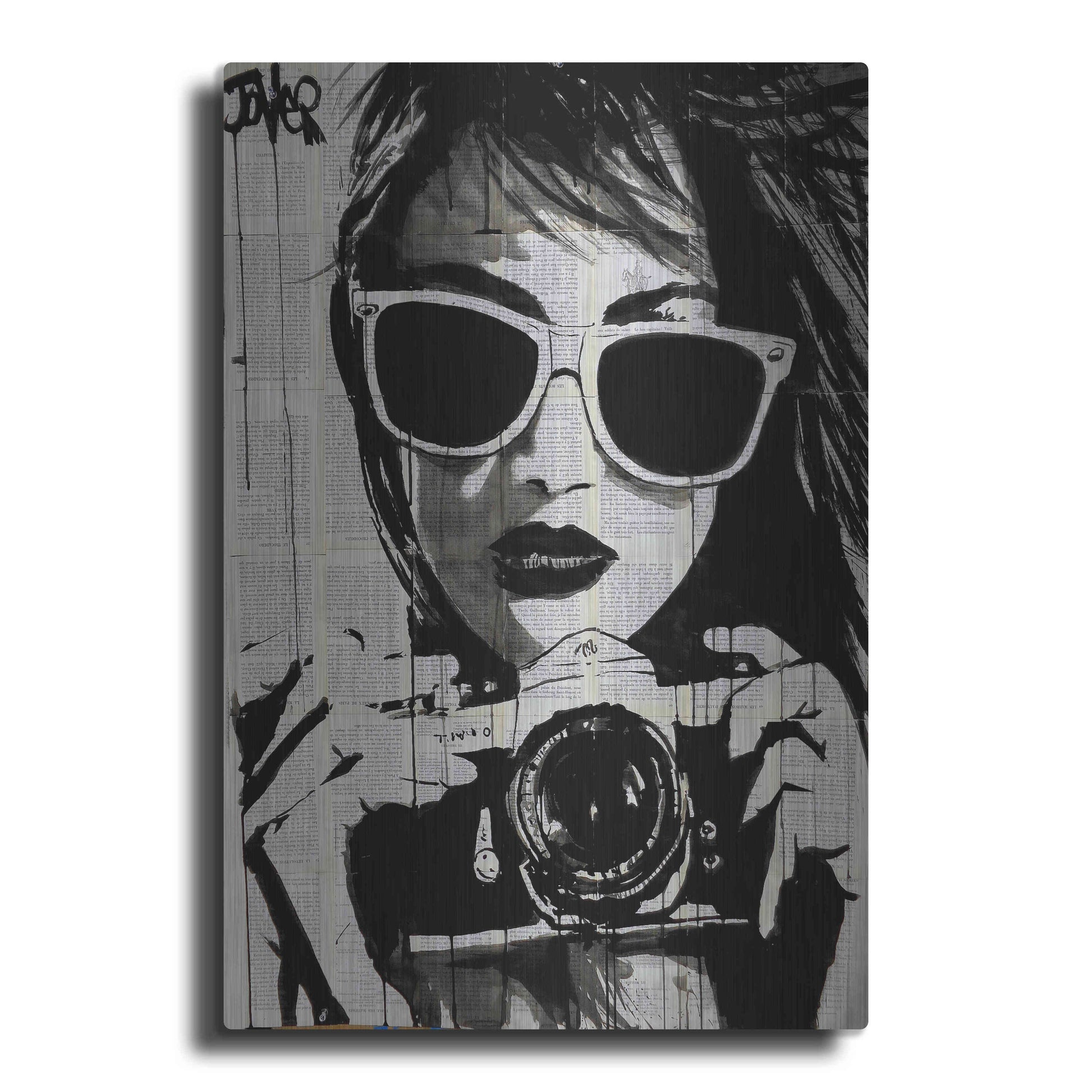 Luxe Metal Art 'Shoot' by Loui Jover, Metal Wall Art