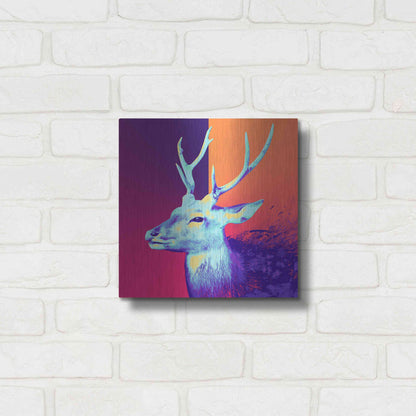 Luxe Metal Art 'A Deer', Metal Wall Art,12x12