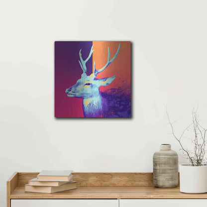 Luxe Metal Art 'A Deer', Metal Wall Art,12x12