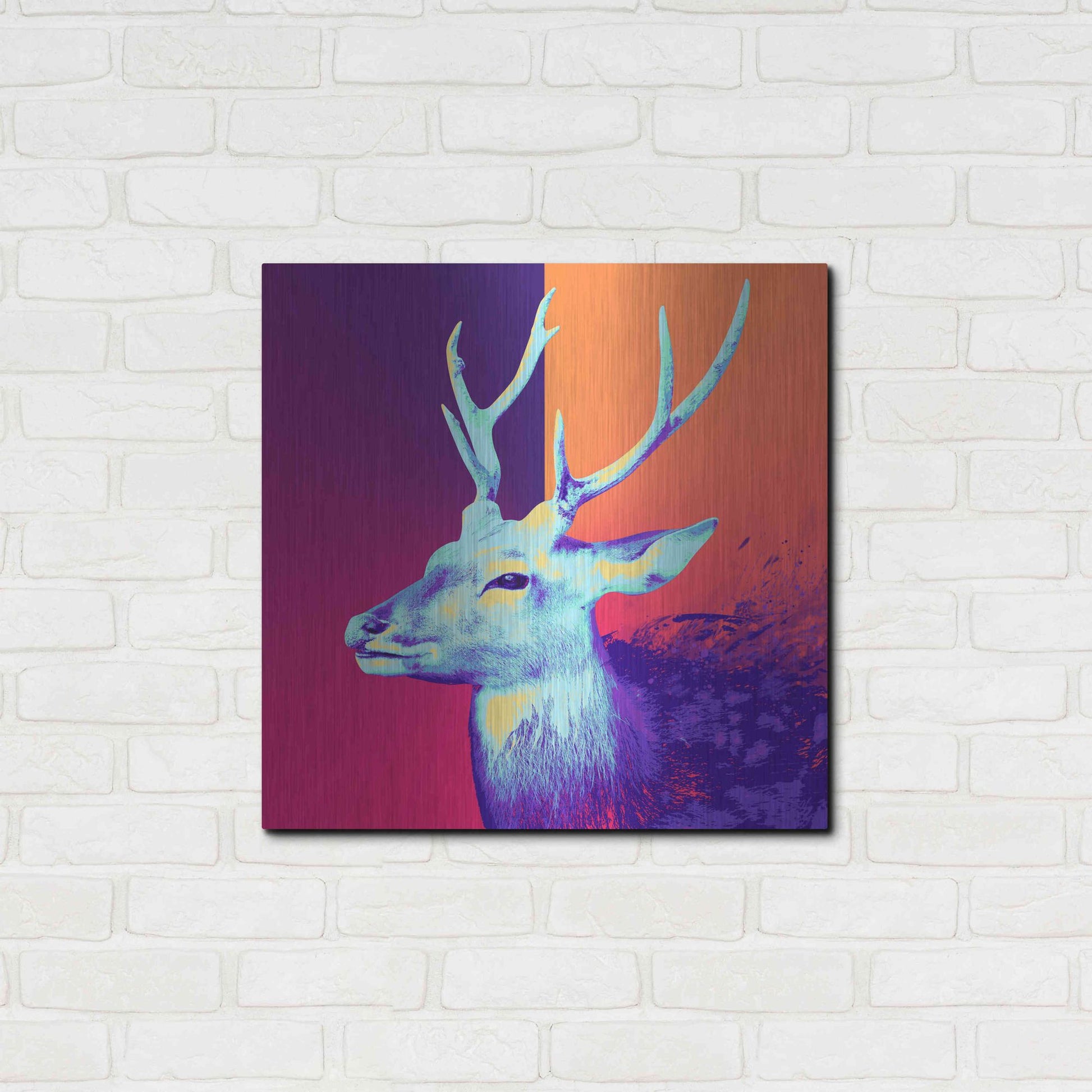 Luxe Metal Art 'A Deer', Metal Wall Art,24x24