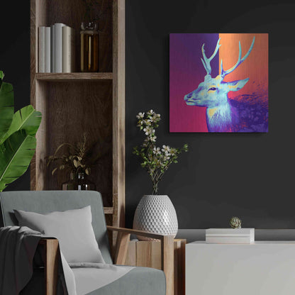 Luxe Metal Art 'A Deer', Metal Wall Art,24x24