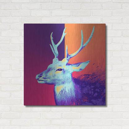 Luxe Metal Art 'A Deer', Metal Wall Art,36x36