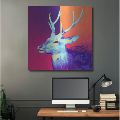 Luxe Metal Art 'A Deer', Metal Wall Art,36x36