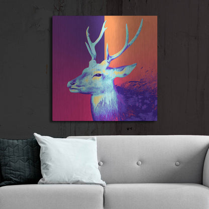 Luxe Metal Art 'A Deer', Metal Wall Art,36x36