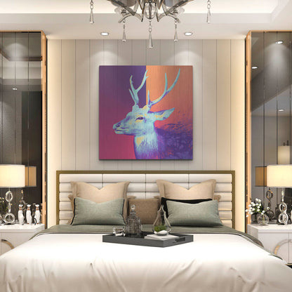 Luxe Metal Art 'A Deer', Metal Wall Art,36x36