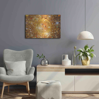 Luxe Metal Art 'Bitcoin Gilt', Metal Wall Art,24x16