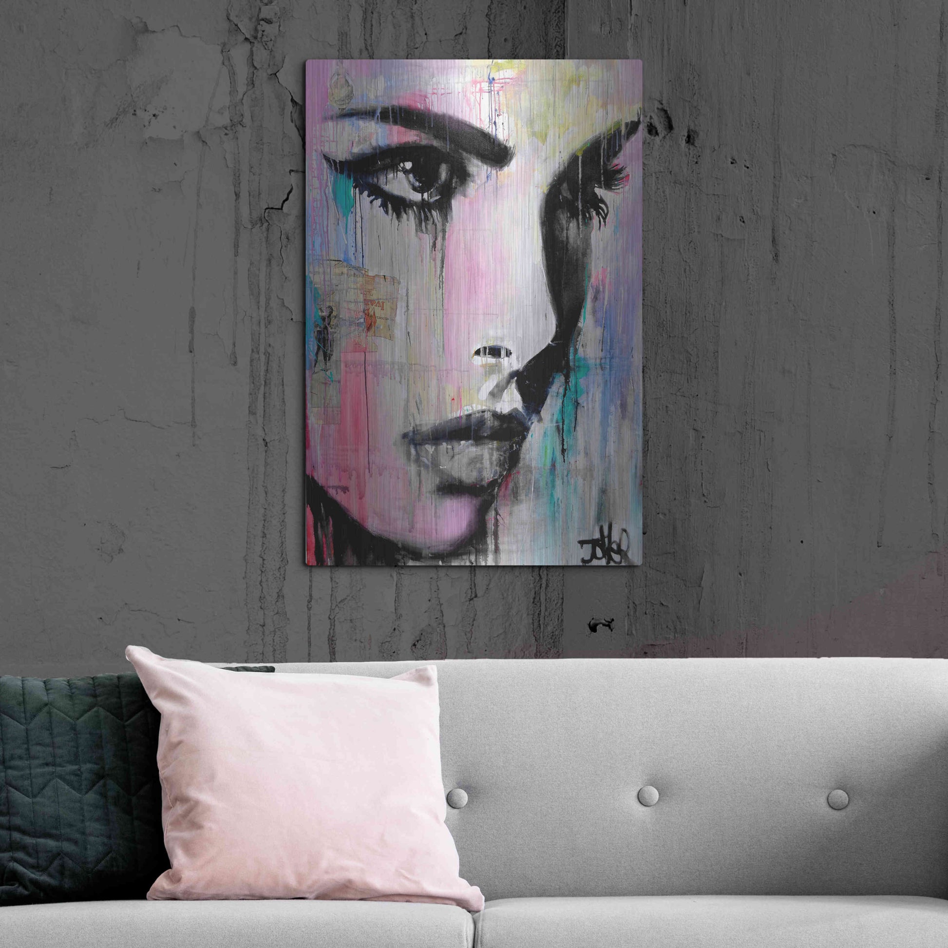 Luxe Metal Art 'Tempest' by Loui Jover, Metal Wall Art,24x36