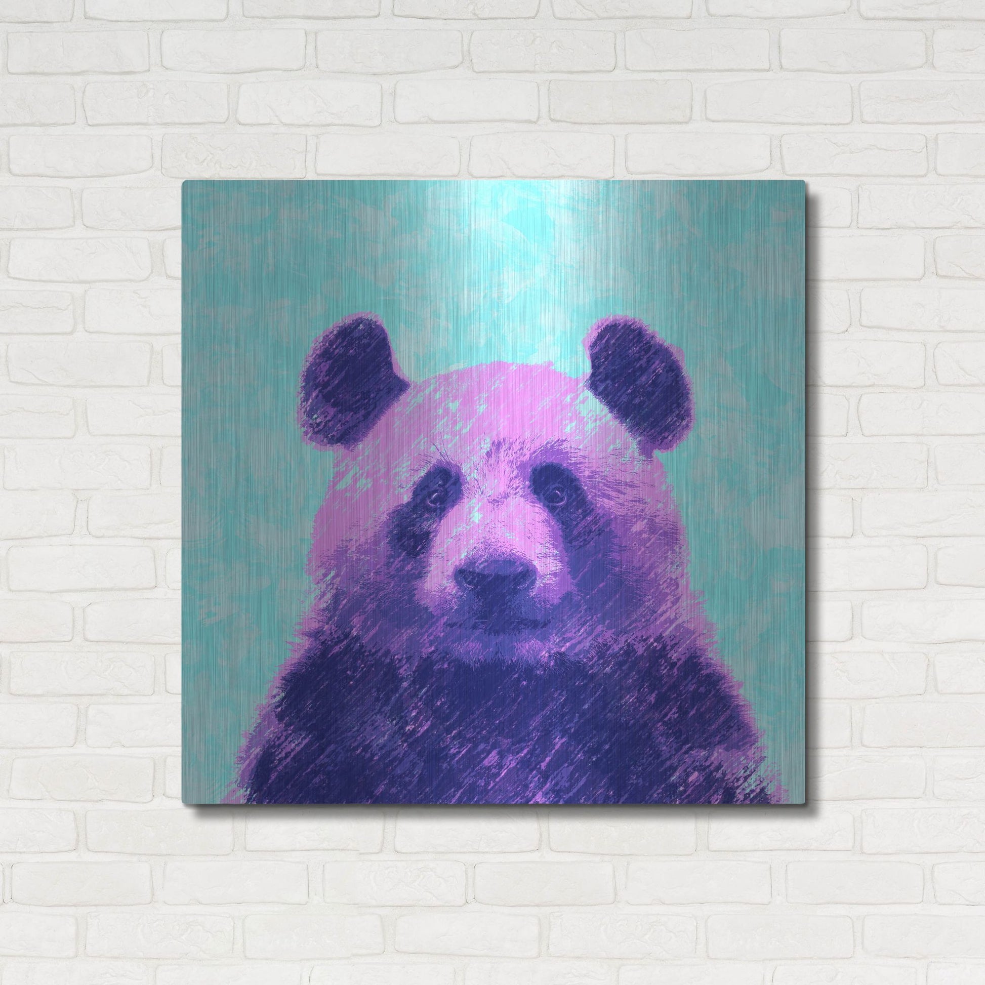 Luxe Metal Art 'Fluffy', Metal Wall Art,36x36