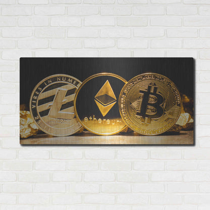Luxe Metal Art 'The OG Crypto II', Metal Wall Art,48x24