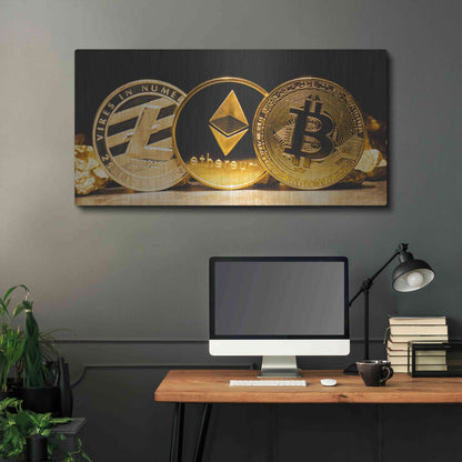 Luxe Metal Art 'The OG Crypto II', Metal Wall Art,48x24