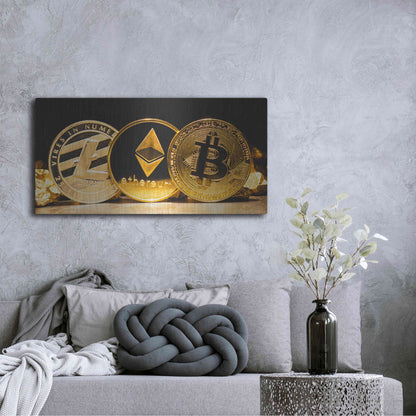 Luxe Metal Art 'The OG Crypto II', Metal Wall Art,48x24