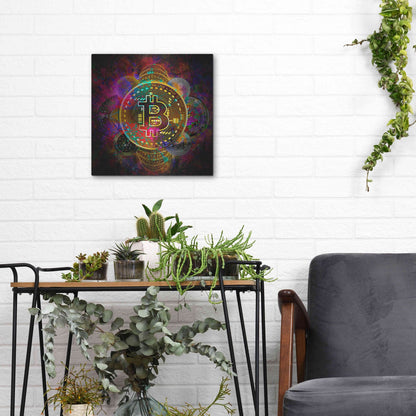 Luxe Metal Art 'All Coins,' Metal Wall Art,12x12