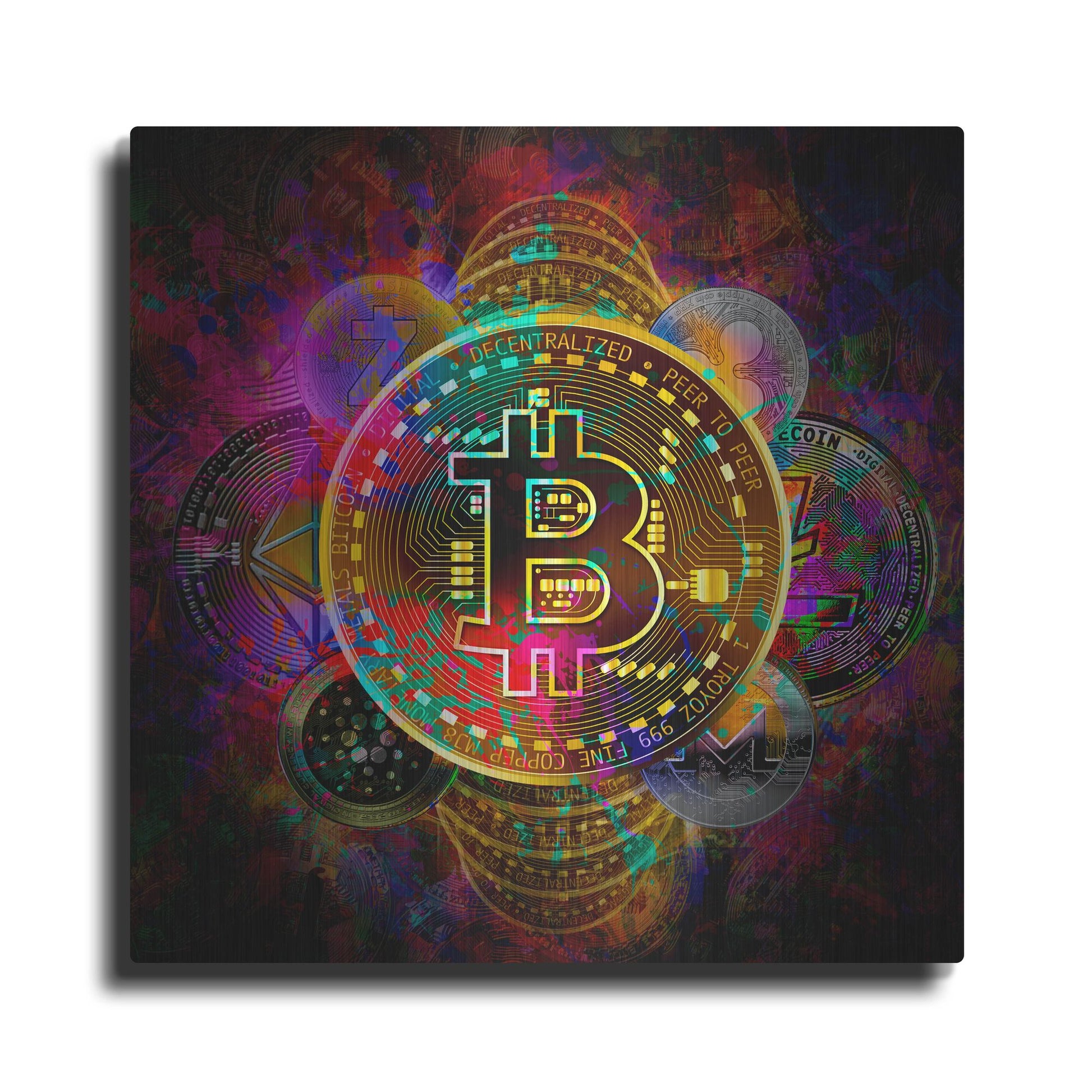 Luxe Metal Art 'All Coins,' Metal Wall Art