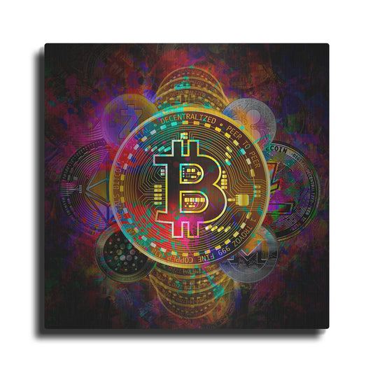 Luxe Metal Art 'All Coins,' Metal Wall Art