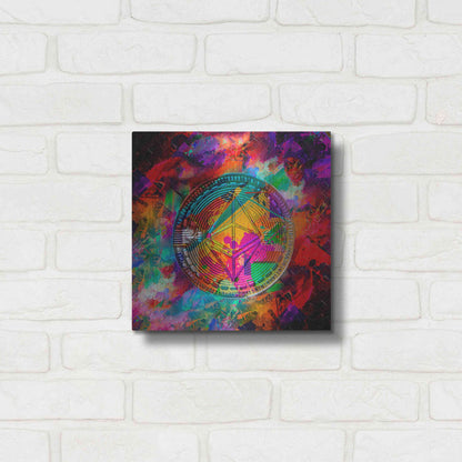 Luxe Metal Art 'Ethereum,' Metal Wall Art,12x12