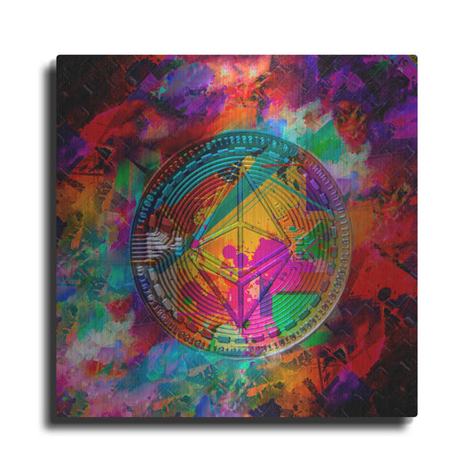 Luxe Metal Art 'Ethereum,' Metal Wall Art