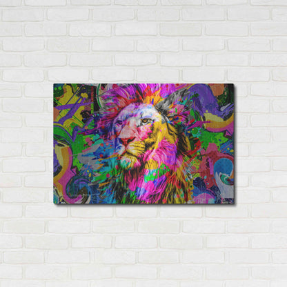 Luxe Metal Art 'Lion,' Metal Wall Art,36x24