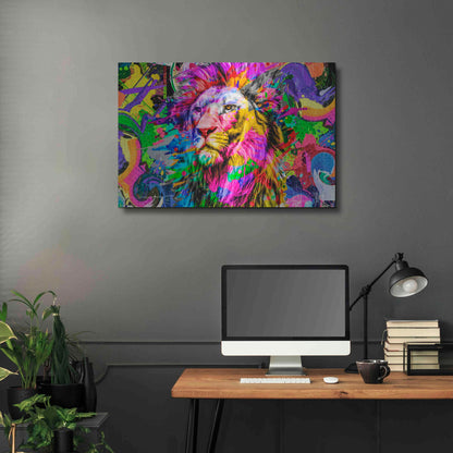 Luxe Metal Art 'Lion,' Metal Wall Art,36x24