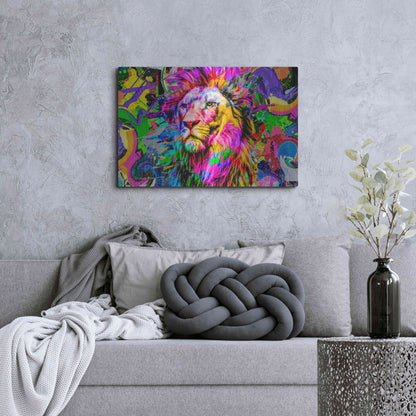 Luxe Metal Art 'Lion,' Metal Wall Art,36x24