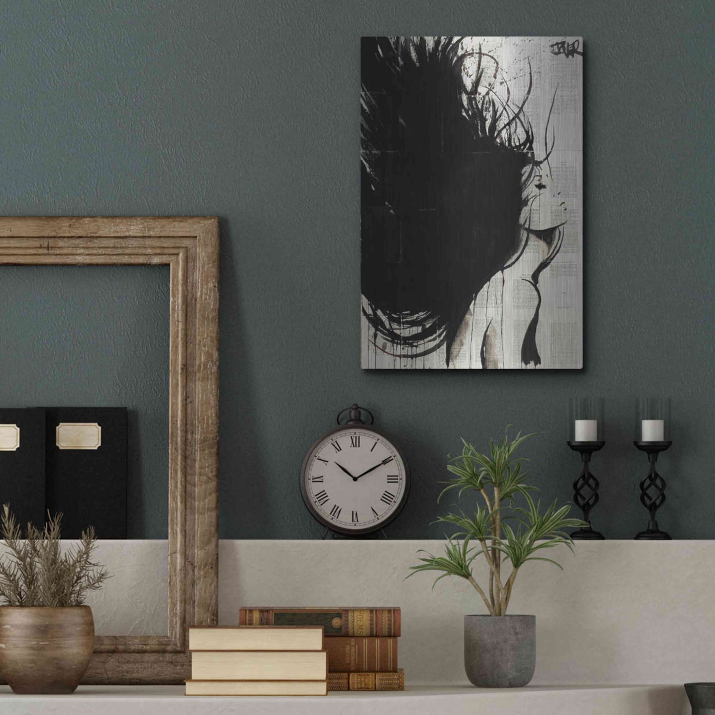 Luxe Metal Art 'The New Minstrel' by Loui Jover, Metal Wall Art,12x16