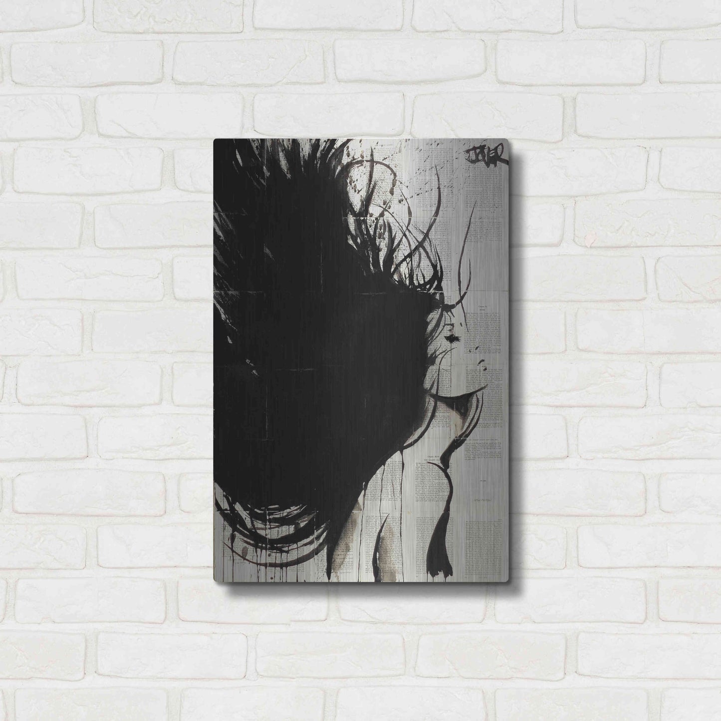 Luxe Metal Art 'The New Minstrel' by Loui Jover, Metal Wall Art,16x24