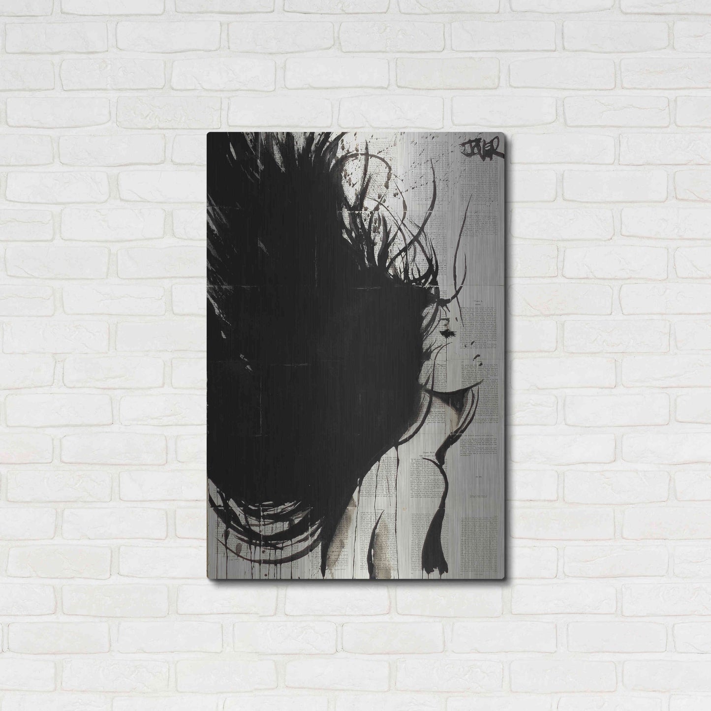 Luxe Metal Art 'The New Minstrel' by Loui Jover, Metal Wall Art,24x36