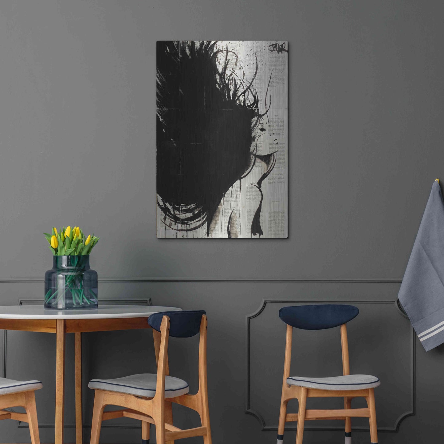 Luxe Metal Art 'The New Minstrel' by Loui Jover, Metal Wall Art,24x36