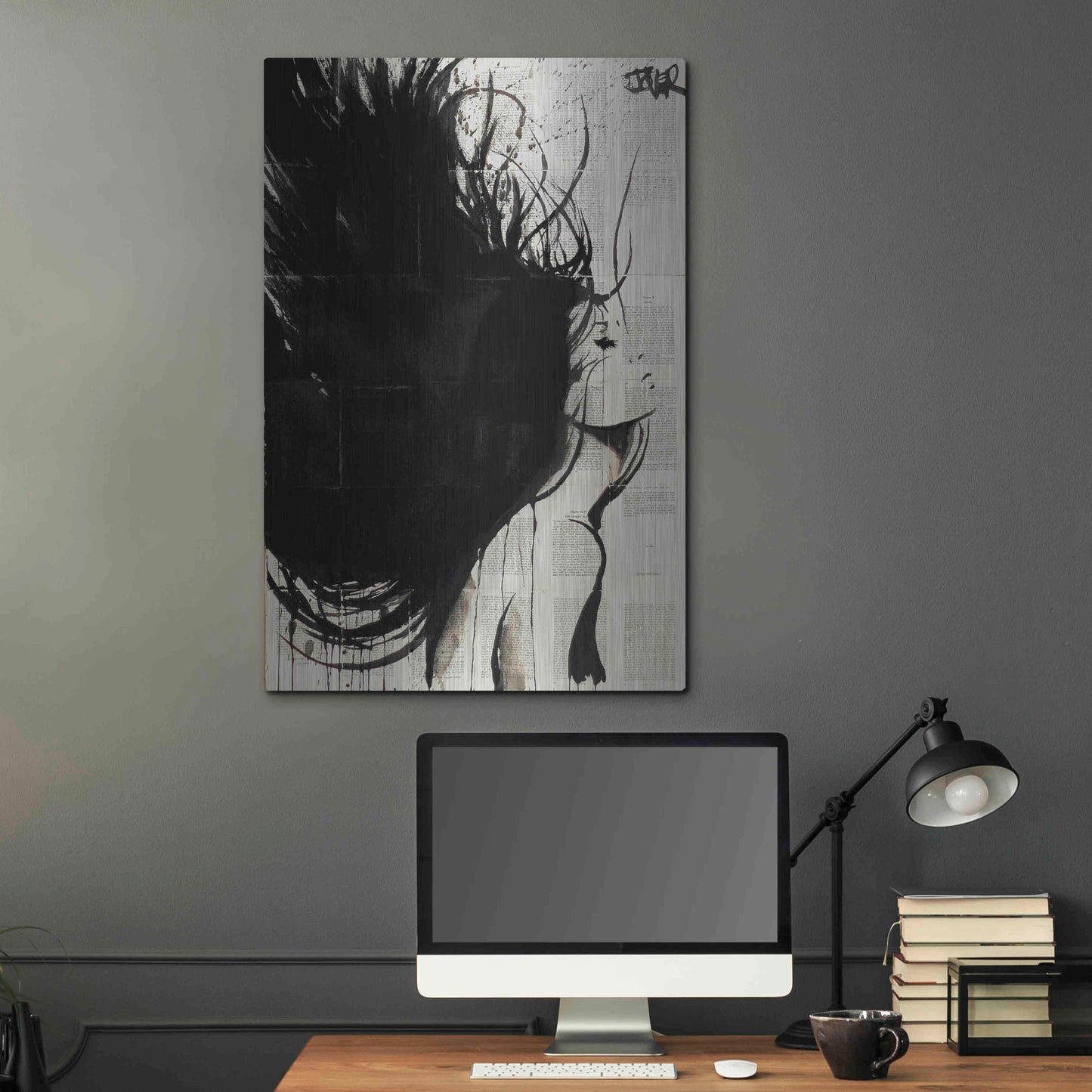 Luxe Metal Art 'The New Minstrel' by Loui Jover, Metal Wall Art,24x36