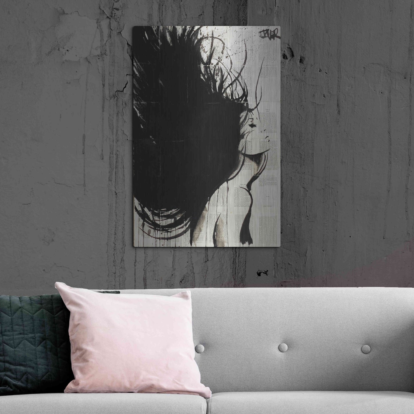 Luxe Metal Art 'The New Minstrel' by Loui Jover, Metal Wall Art,24x36