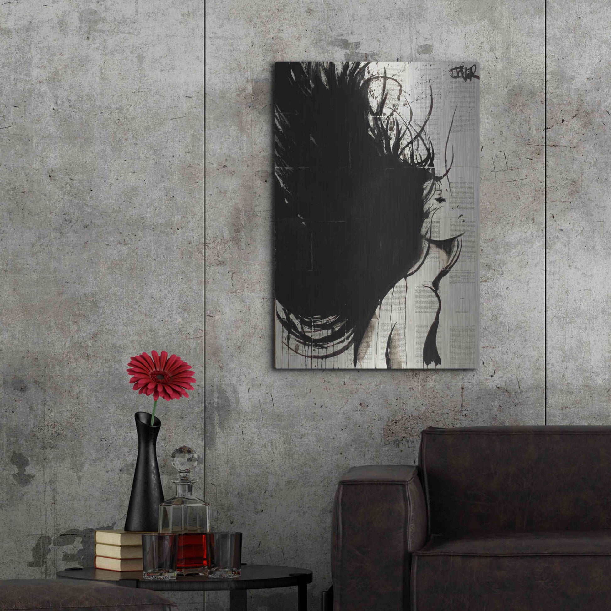 Luxe Metal Art 'The New Minstrel' by Loui Jover, Metal Wall Art,24x36