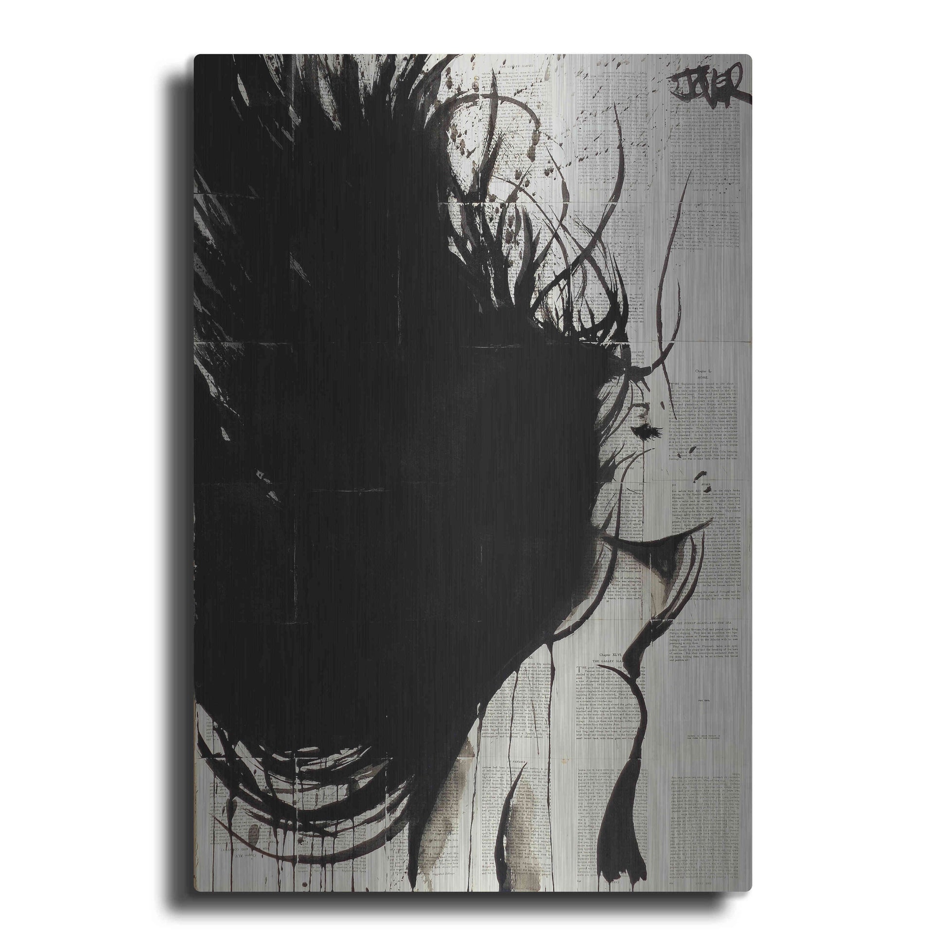 Luxe Metal Art 'The New Minstrel' by Loui Jover, Metal Wall Art