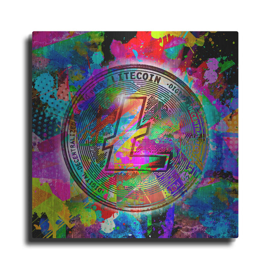 Luxe Metal Art 'Lite Coin,' Metal Wall Art